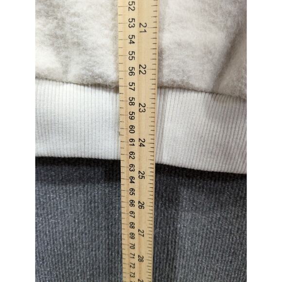 Joie Jacket Womens Small Petite Premium Fleece Pockets Full Zip Collar Cream - Picture 10 of 12